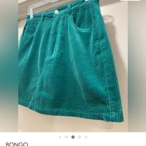 BONGO Green Corduroy Skirt